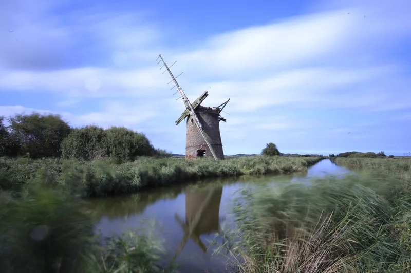 Long exposure of Broadland mill